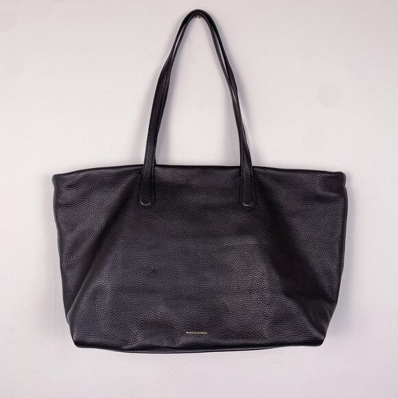 Mansur Gavriel Everyday Zip Tote Black Pebbled Leather - Picture 1 of 8